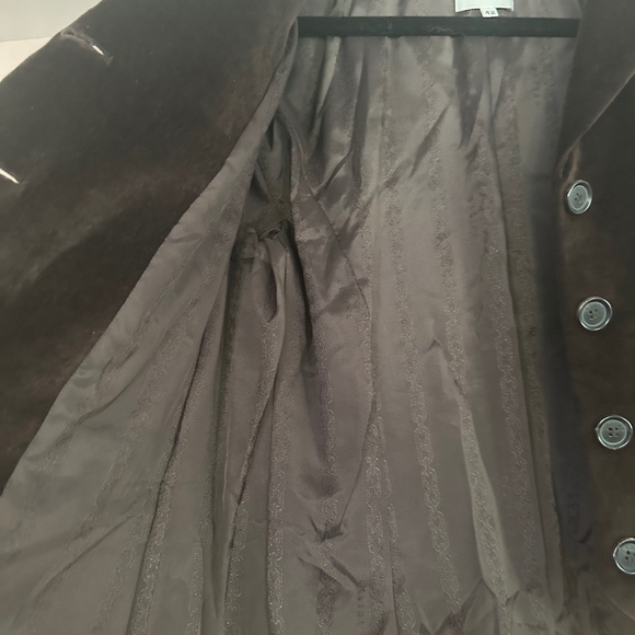 Vintage CELINE Brown Velvet Blazer - Never worn, like new - Size 10 - Picture 13 of 14